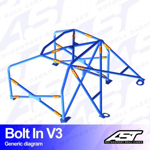 Roll Cage BMW (E30) 3-Series 2-doors Coupe AWD BOLT IN V3