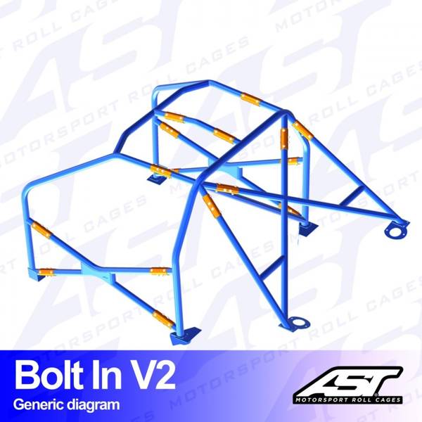 Roll Cage BMW (E46) 3-Series 2-doors Coupe RWD BOLT IN V2