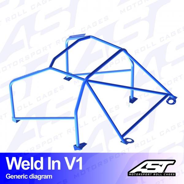 Roll Cage BMW (E46) 3-Series 2-doors Coupe RWD WELD IN V1