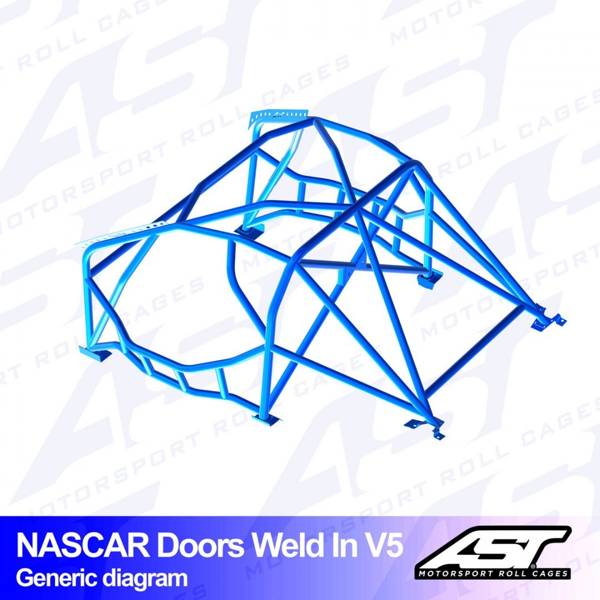 Roll Cage BMW (F87) 2-SERIES 2-DOORS COUPE RWD WELD IN V5 NASCAR-DOOR