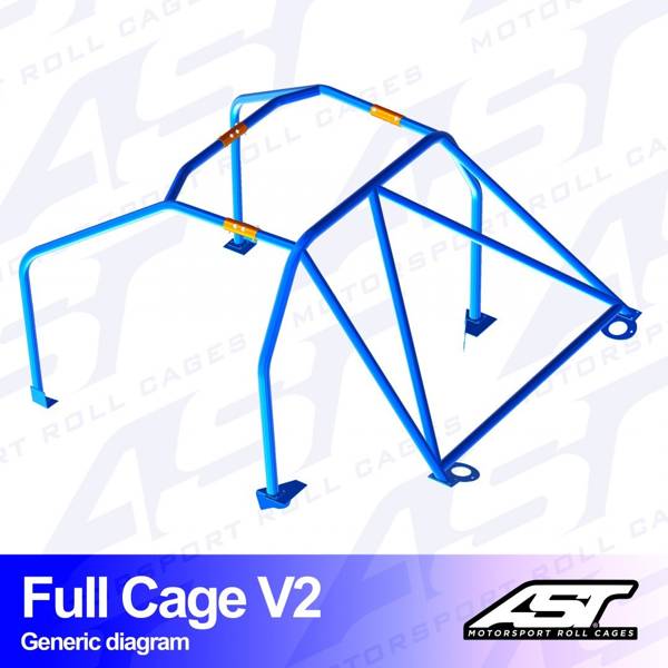 Roll Cage MAZDA RX-8 (SE3P) 4-doors Coupe FULL CAGE V2