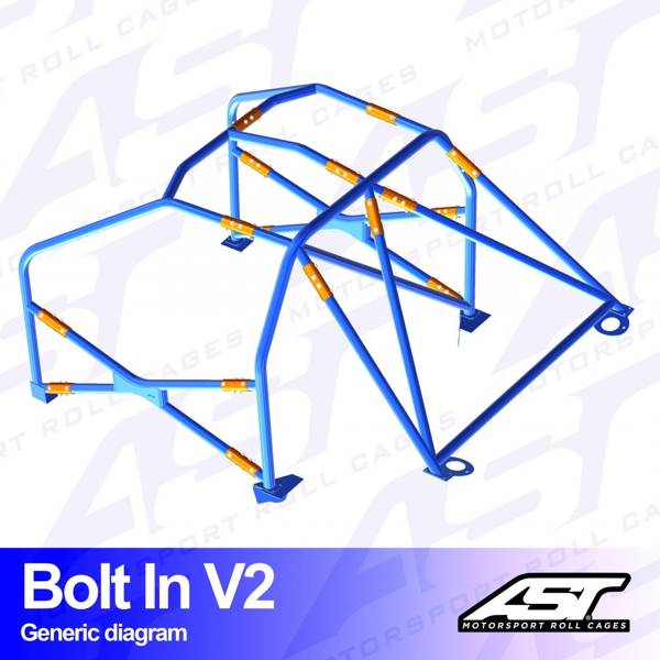 Roll Cage NISSAN Silvia (PS13) 2-doors Coupe BOLT IN V2