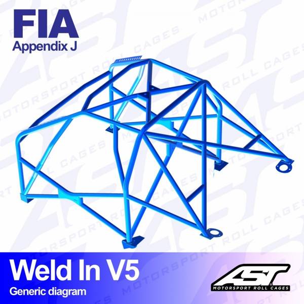 Roll Cage OPEL Astra (F) 3-doors Hatchback WELD IN V5