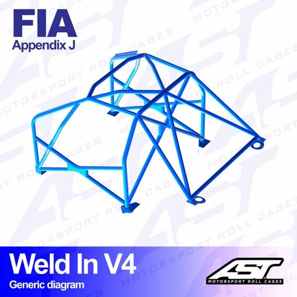 Roll Cage OPEL Corsa (A) 3-doors Hatchback WELD IN V4