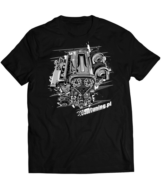 MTuning T-Shirt Black Engine RB25 L