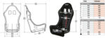 Racing seat Sabelt Titan Max (GT-140 XL) FIA