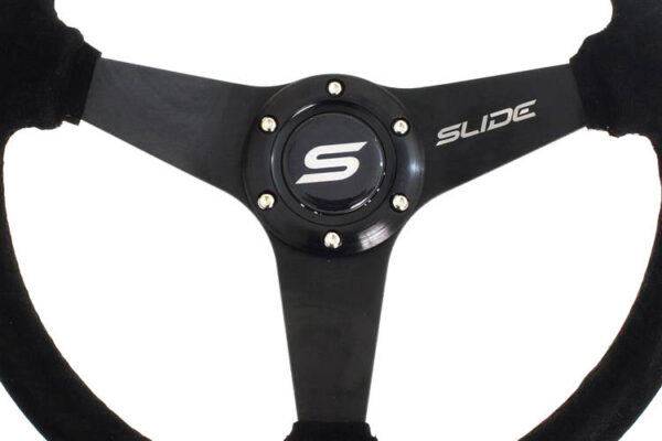 Steering wheel SLIDE 350mm offset:20mm Suede Black