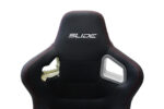 Racing seat SLIDE BLACK PVC Damaged
