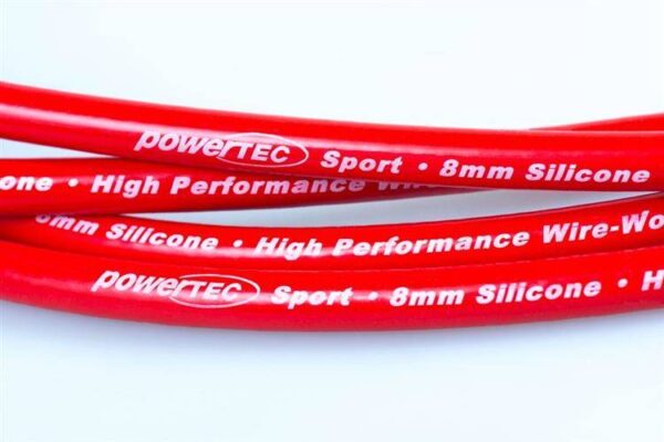 PowerTEC Ignition Leads AUDI 80 100 A6 COUPE 2.0 16V 90-96 RED