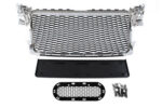 Grill Audi A4 B8 RS-Style Chrome-Black 08-12 PDC