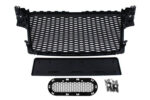 Grill Audi A4 B8 RS-Style Gloss Black 08-12 PDC