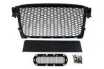 Grill Audi A4 B8 RS-Style Gloss Black 08-12 PDC