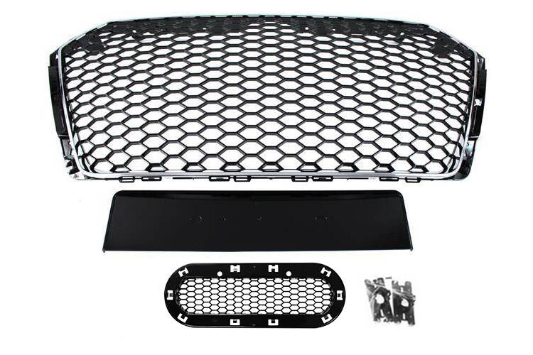 Grill Audi A4 B9 RS-Style Chrome 2016+ PDC
