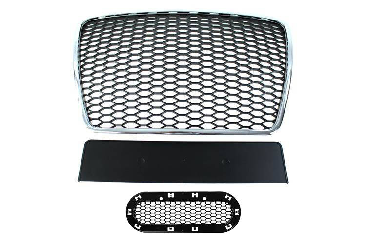 Grill Audi A6 C6 RS-Style Chrome-Black 09-11