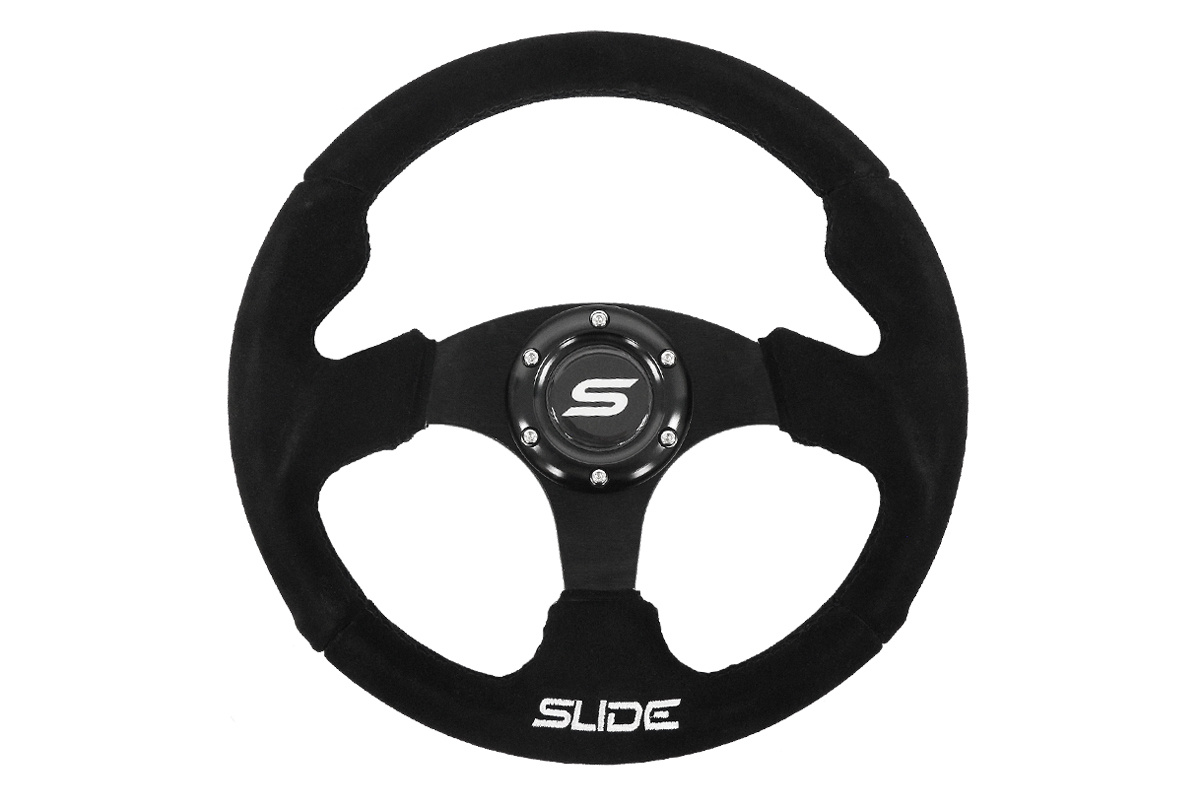 Steering wheel SLIDE 320mm offset:20mm Suede Black