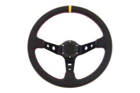 Steering wheel Pro 350mm offset:80mm Leather Black
