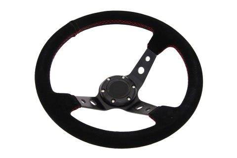 Steering wheel Pro 350mm offset:80mm Suede Black