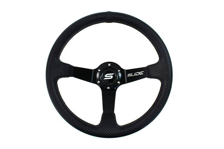 Steering wheel SLIDE 350mm offset:90mm Carbon Black