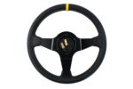 Steering wheel SLIDE 350mm offset:90mm Carbon Yellow Strip