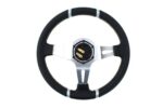Steering wheel SLIDE 350mm offset:90mm Leather Silver