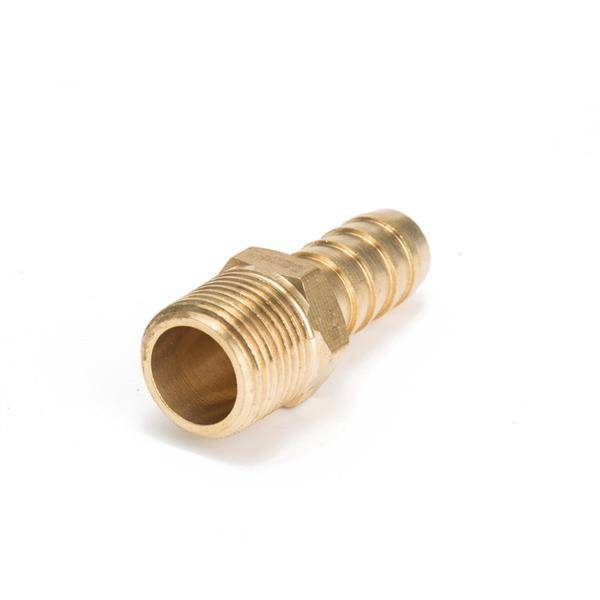 Nipple 3/8" to 12mm hose Brass