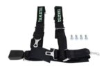 Racing seat belts 4p 2" Black Takata Replica