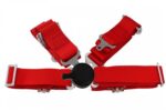 Racing seat belts 4p 2" Red - Quick