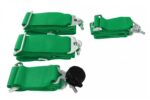 Racing seat belts 4p 3" Green - Quick