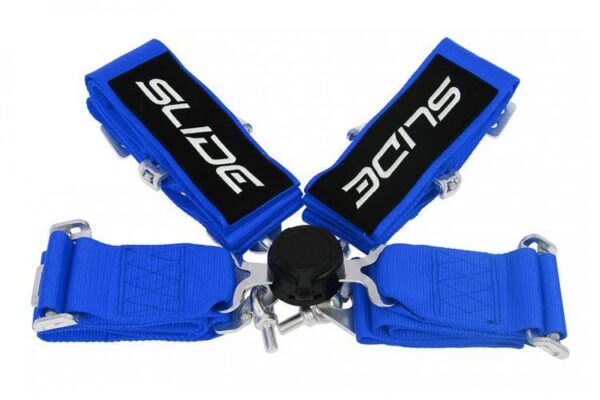Racing seat belts Slide Qucik 4p 3" Blue