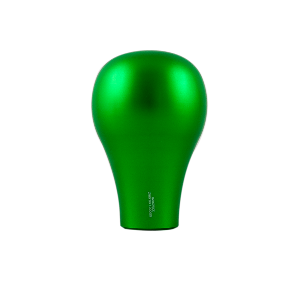 Short green aluminum knob