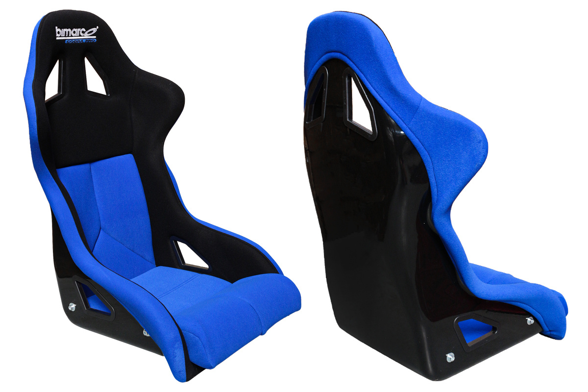 Racing Seat Bimarco Cobra PRO Welur Blue-Black FIA