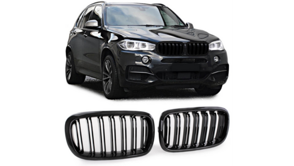 Sport Grille Dual Line Gloss Black suitable for BMW X5 (F15, F85) X6 (F16, F86) 2013-2018