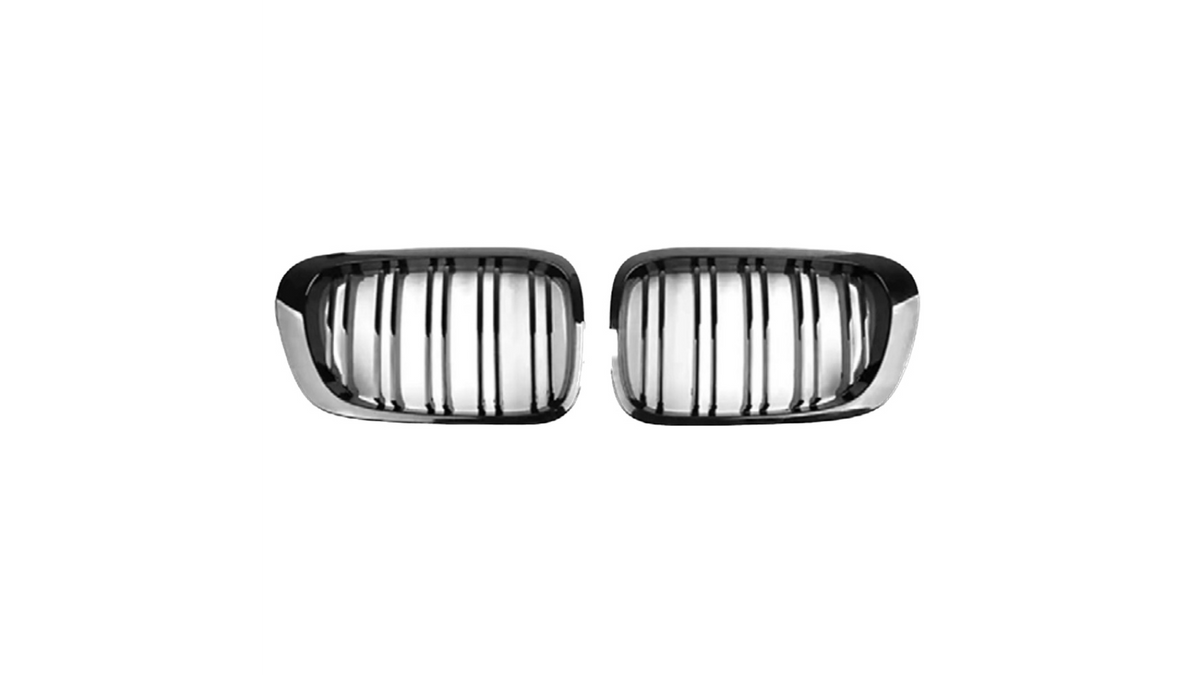 Sport Grille Dual Line Gloss Black suitable for BMW 3 (E46) Coupe Convertible Pre-Facelift 1999-2003