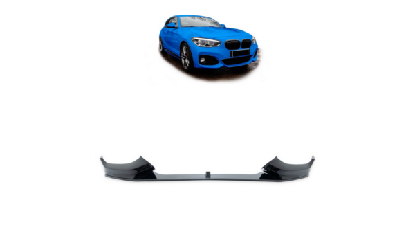 Sport Front Spoiler Lip Gloss Black suitable for BMW 1 (F20, F21) Hatchback Facelift 2015-2019