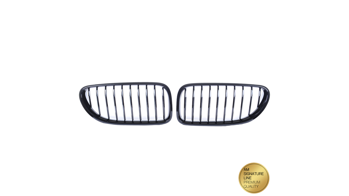 Sport Grille Single Line Gloss Black suitable for BMW 6 (F13) Coupe (F12) Convertible (F06) Gran Coupe 2011-2018