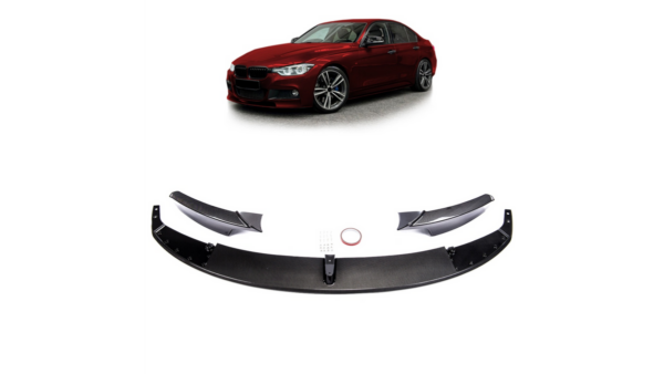 Sport Front Spoiler Lip Carbon Look suitable for BMW 3 (F30) Sedan (F31) Touring 2012-2018