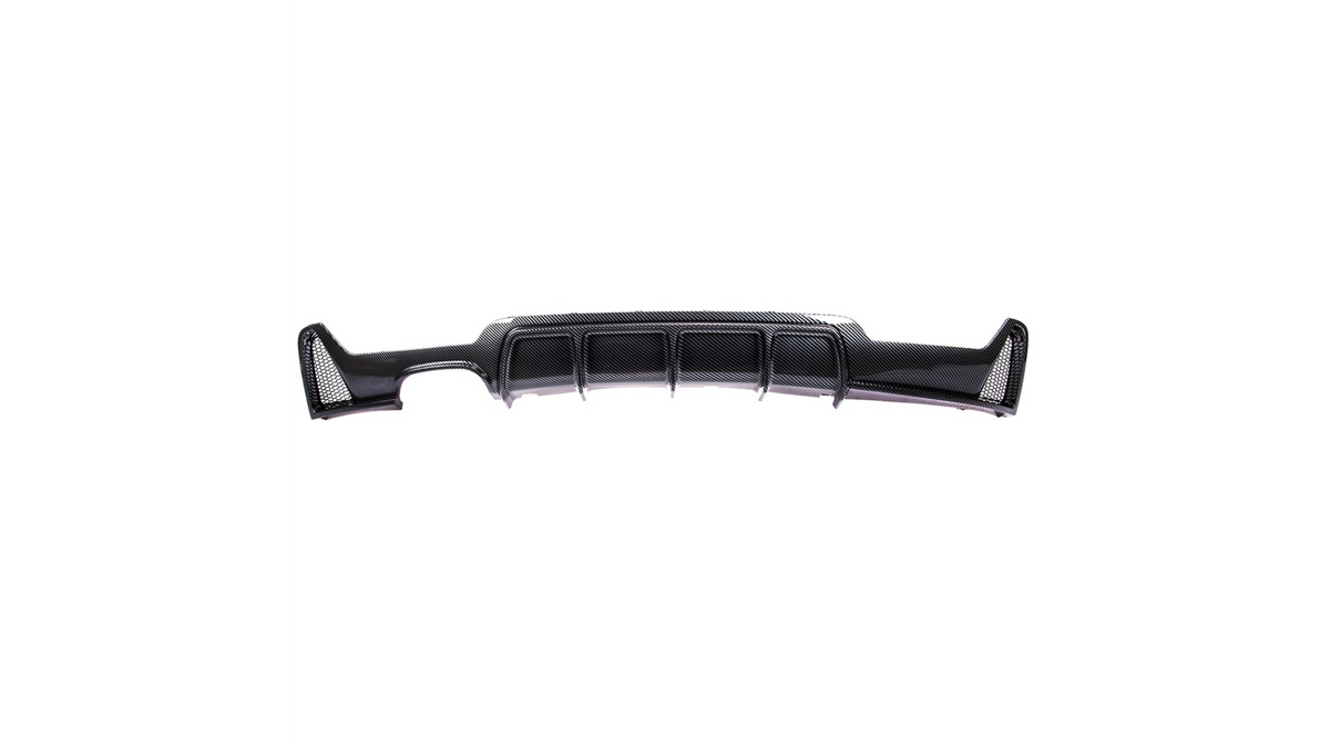 Sport Rear Spoiler Diffuser Carbon Look suitable for BMW 4 (F32) Coupe (F33) Convertible (F36) Gran Coupe 2013-now