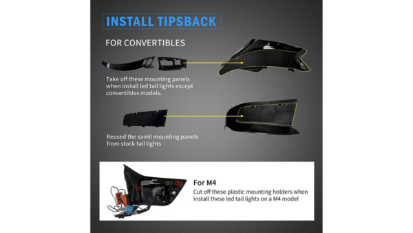 Tail Lights Dynamic LED Smoke suitable for BMW 4 (F32, F82) Coupe 4 (F33, F83) Convertible 2013-now
