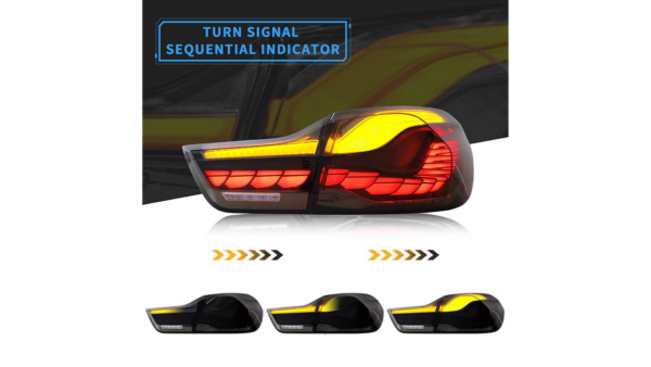 Tail Lights Dynamic LED Smoke suitable for BMW 4 (F32, F82) Coupe 4 (F33, F83) Convertible 2013-now