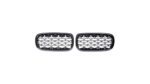 Sport Grille Gloss Black & Chrome suitable for BMW X5 (F15, F85) X6 (F16, F86) 2013-2018
