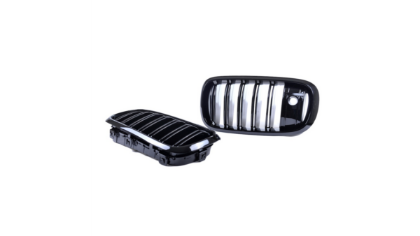 Sport Grille Dual Line Gloss Black Camera suitable for BMW X5 (F15, F85) X6 (F16, F86) 2013-2018