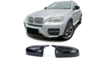 Side Mirror Cover Set Gloss Black suitable for BMW X5 (E70) X6 (E71, E72) 2007-2014