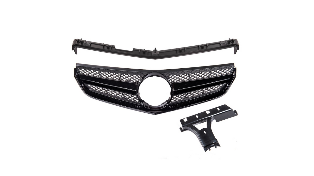 Sport Grille All Gloss Black suitable for MERCEDES E-Class (C207) Coupe (A207) Convertible Pre-Facelift 2009-2013