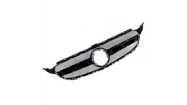 Sport Grille Silver A-Type suitable for MERCEDES C-Class (W205) Sedan (S205) T-Model (A205) Convertible (C205) Coupe Facelift 2018-2021