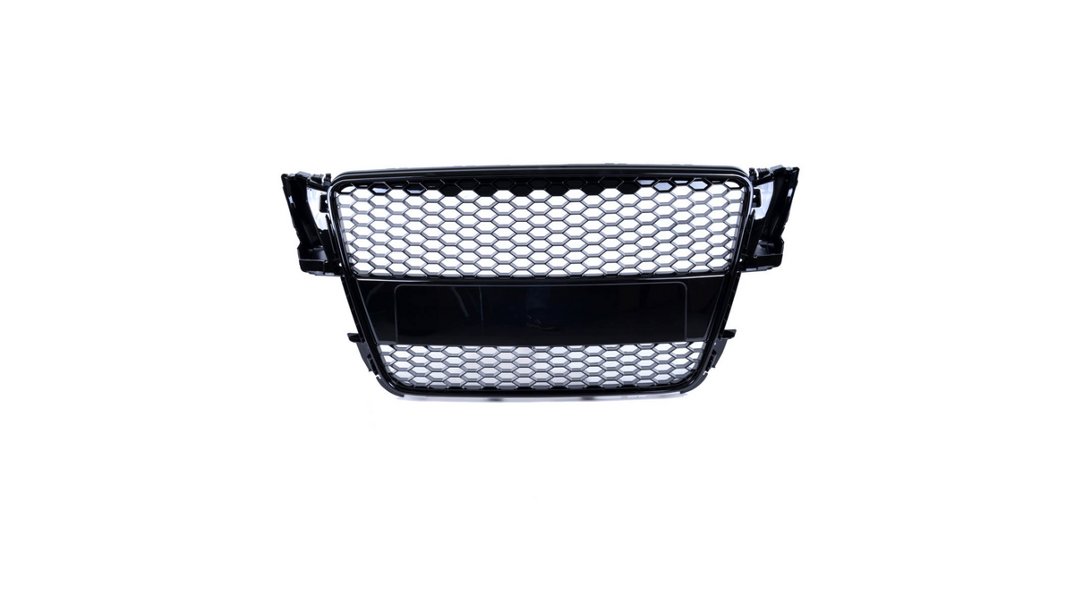 Sport Grille All Gloss Black suitable for AUDI A5 (8T) Coupe Convertible Sportback Pre-Facelift 2007-2011