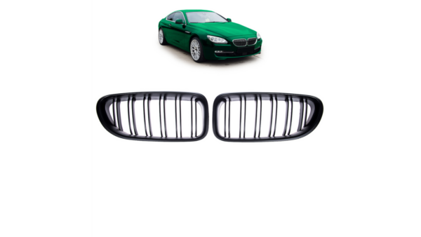 Sport Grille Dual Line Matt Black suitable for BMW 6 (F13) Coupe (F12) Convertible (F06) Gran Coupe 2011-2018