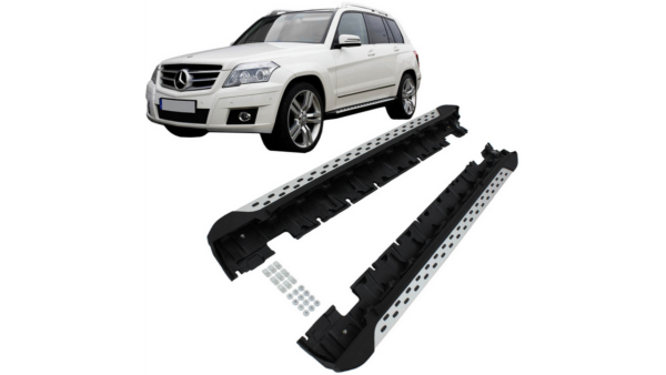 Alu Side Steps Running Boards suitable for MERCEDES GLK-Class (X204) 2008-now