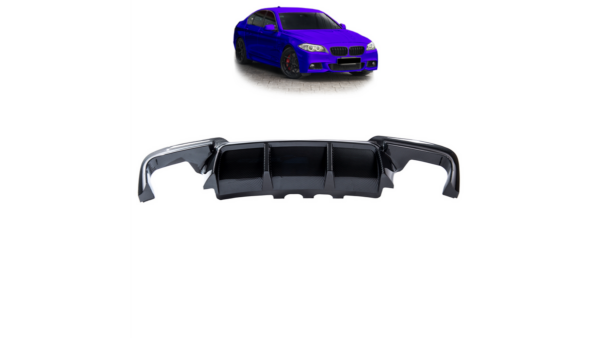 Sport Rear Spoiler Diffuser Carbon Look suitable for BMW 5 (F10) Sedan (F11) Touring 2009-2016