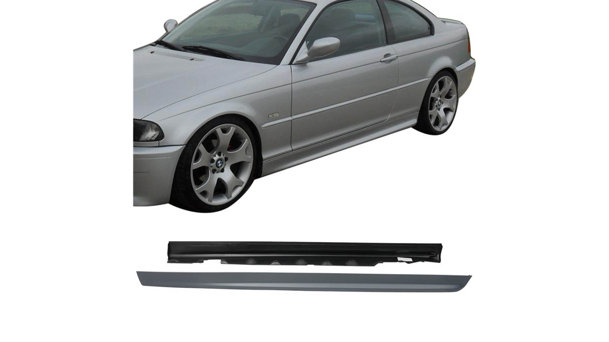 Sport Side Skirts Set suitable for BMW 3 (E46) Coupe Convertible 1998-2006