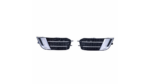 Sport Fog Light Covers Silver suitable for AUDI A1 (8X) Sportback Hatchback Pre-Facelift 2010-2015